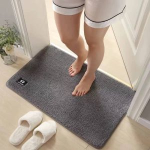 fluffy room/bath mat – 40 × 60 cm (burnt orange)