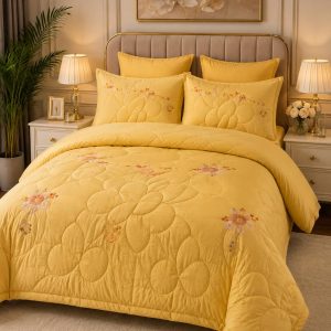 6by6 premuim polish duvet set (gold)