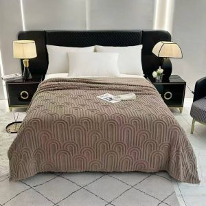 cozy throw blanket 200 × 230 cm (flannel brown ) (copy)